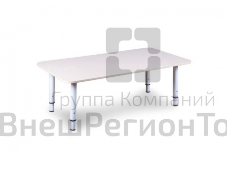 Стол на телескопических опорах двухместный "Малыш", цвет крем .