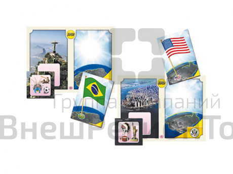 Настольная игра Флаги стран мира 2. Азия, Африка, Австралия, Америка.