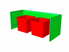 Ограждение контейнерных площадок -2