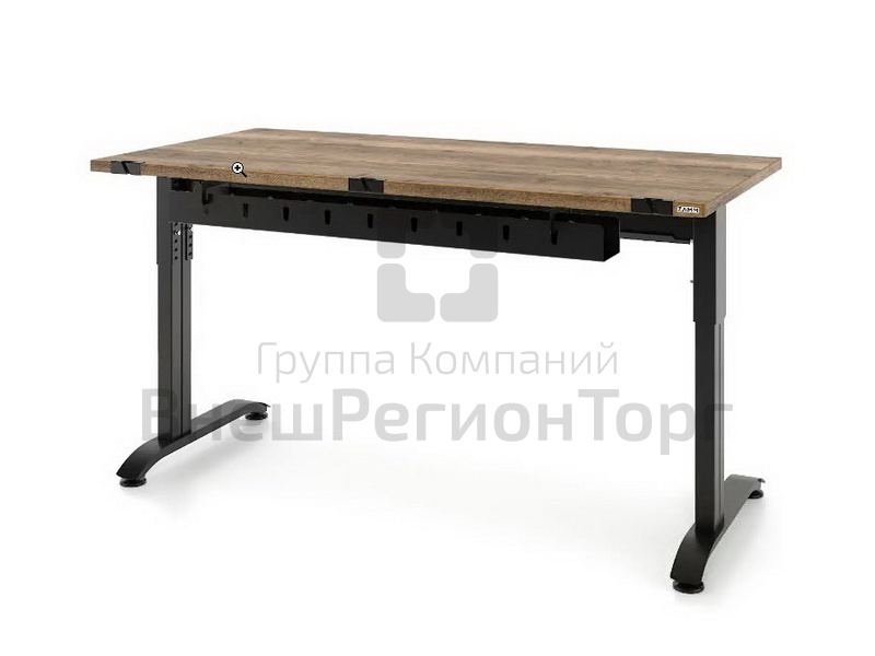 Стол Пилот С (Тип 3) с пропусками, кабель-каналом.