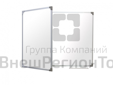 Двухэлементная магнитно-маркерная доска 100х225 - алюминиевый профиль створка слева.