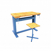 Верстак столярный (ящик-ниша + тиски) с табуретом