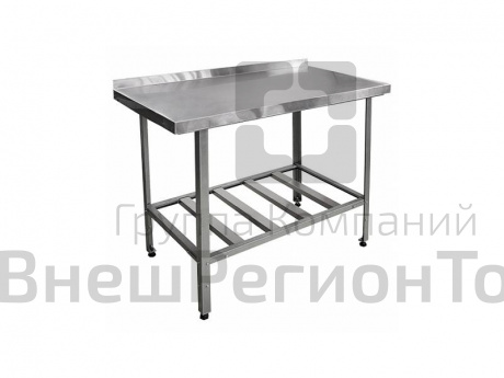Стол разделочный с бортиком + полка-решетка, серия ЭКОНОМ ЦК.