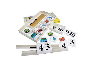 Набор карточек с магнитами Счетная лесенка