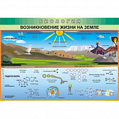 Таблица Возникновение жизни на земле 70х100 винил