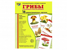 Демонстрационные картинки "Грибы съедобные и несъедобные"