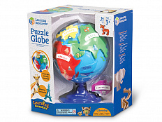 Глобус-пазл объемный
