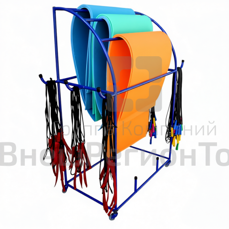 Комплект для групповых занятий, с подвижным стеллажом.