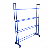 Стеллаж для хранения мячей на колесах 1345х1770х400 мм на 20 мячей