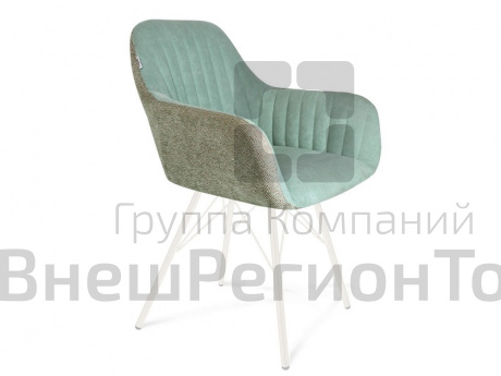 Стул вечерняя заря / белый муар.