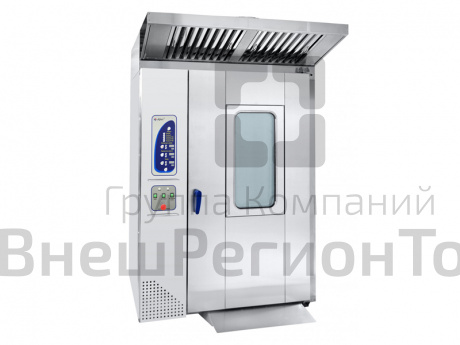 Пекарский шкаф, ротационный, тележка-шпилька, 16 уровней.