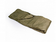 Спальный мешок, размер 220*75 см, с подголовником t 0 +10, цвет хаки