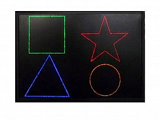 Интерактивное панно 900х600х90 мм со светящимися цветными фигурами