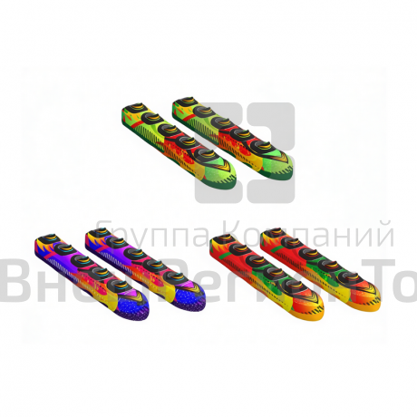 Командные лыжи для взрослых и детей.