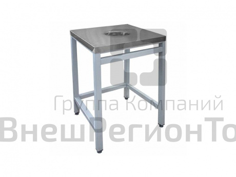 Стол для сбора остатков пищи квадратный, серия ЭКОНОМ.