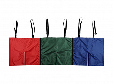 Шорты эстафетные для взрослых тройные с лямками