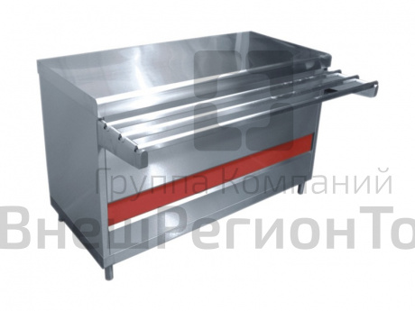 Прилавок тепловой Аста, без полок, L1500 мм.