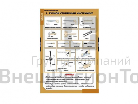 Комплект стендов «Технология обработки древесины» 11 шт.