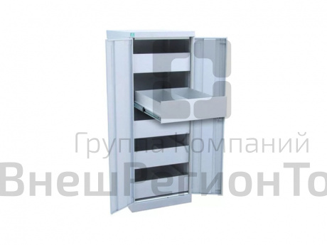 Шкаф картотечный 5 ящиков (А5) с дверками h1400 мм.