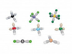 Формы молекул, набор из 8 моделей 
