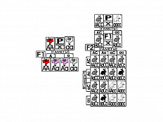 Модель "Неполное доминирование и взаимодействие генов"