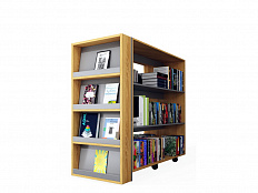 Приставка стеллажа, 628х172х1344 мм