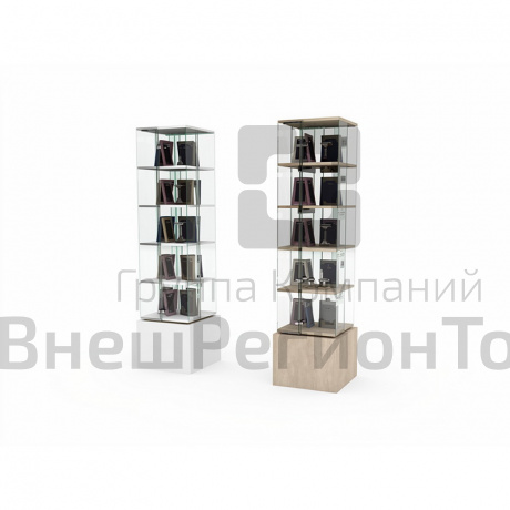 Витрина вращающаяся 5 уровней 450х450х1900.