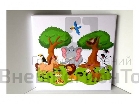 Звуковой модуль Джунгли 1000х1000 мм.