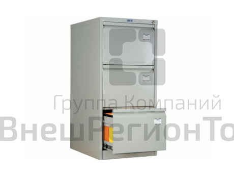 Шкаф металлический для хранения файлов.