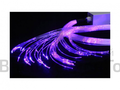 Фибероптические волокна с источником света.