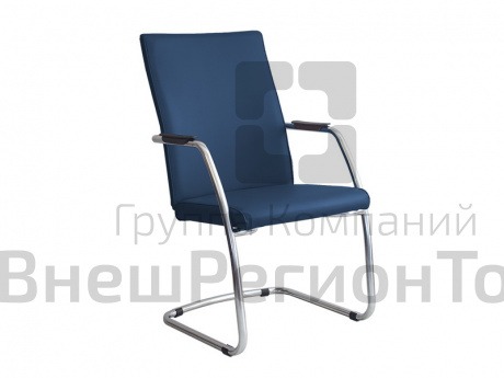 Кресло Delta High (экокожа, хром.каркас) цвет в ассортименте.