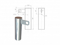 Стойка-крепление для дорожек в бассейне