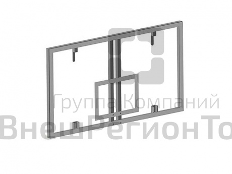Щит баскетбольный игровой 180х105 см, оргстекло 10 мм.