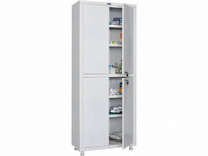 Шкаф медицинский металлический ПРАКТИК MD 2 1670/SS двустворчатый