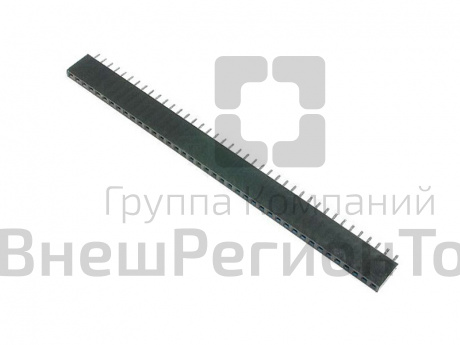Гнездо на плату PBS-40 (DS1023-1x40), прямое черное.