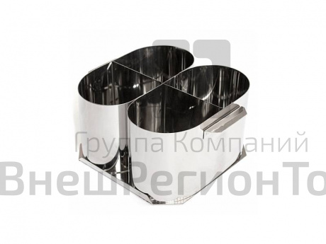 Емкость для столовых приборов, 4 ячейки, нерж.ст..