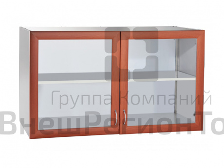 Полка настенная, 2 дверки + полка + подсветка, 1000х400х400 мм.