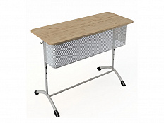 Стол ученический 2-местный "Rotondo 2М" нерегулируемый с перф.экраном