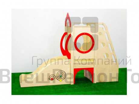 Детский игровой комплекс Домик 2380х640х1680 мм.