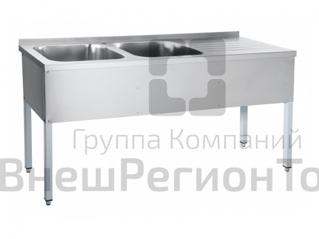 Стол для мойки овощей, краш.каркас, 1770х600х850 мм.