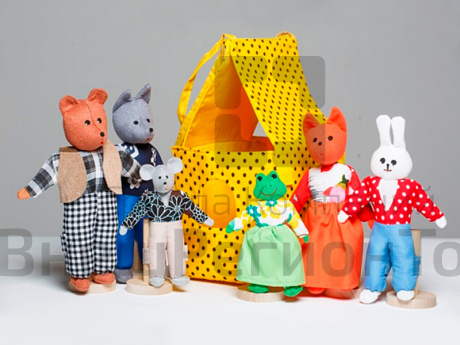 Шагающий театр "Теремок" с домиком.