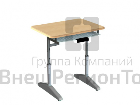 Стол компьютерный с полочкой под клавиатуру.