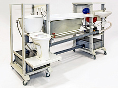 Стенд-тренажер Технология монтажа сантехнического оборудования и трубопроводов МСТС-2