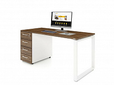 Стол письменный Зета Т4 с тумбой 4 ящика (Тип 1) без аксессуаров