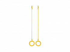 Кольца гимнастические, цвет жёлтый