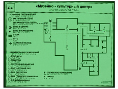 Светонакопительная мнемосхема 61х47 см