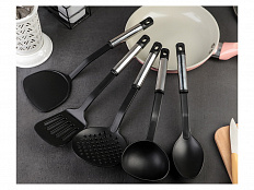 Набор кухонных принадлежностей Доляна "Антрацитовый блеск", 5 предметов