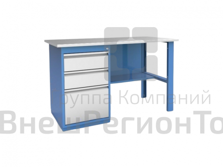 Верстак слесарный однотумбовый, тип 1.