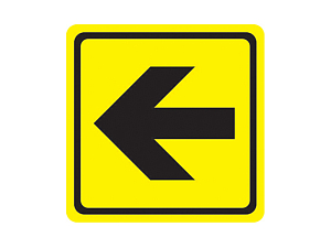 Информационный знак Направление движения, поворот