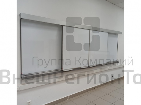 Рельсовая система раздвижных аудиторных досок.